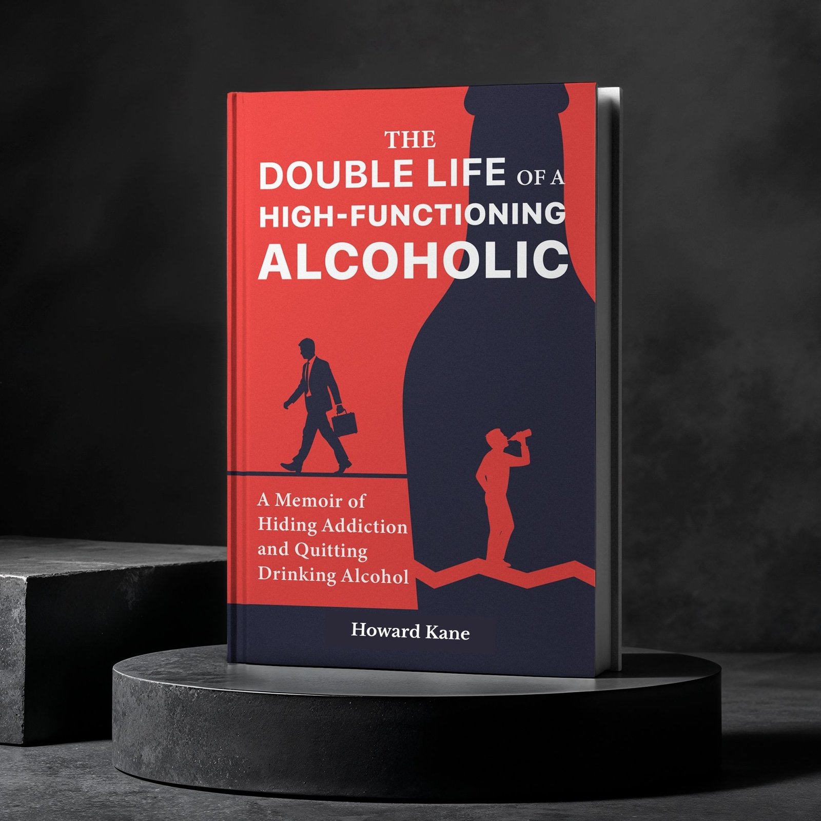 3D Book Cover - The Double Life of a High-Functioning Alcoholic